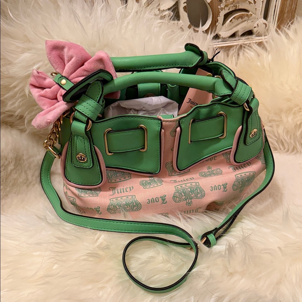 Exclusive  Retro Pink and Green Juicy Fan Club  Crossbody & Satchel 🩷